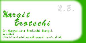 margit brotschi business card